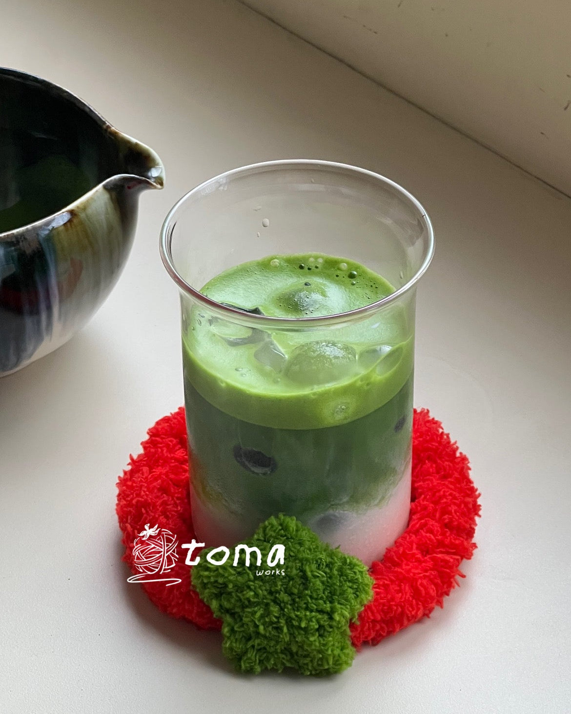 Mr. Fluffy Tomato — hand-made coaster & trinket dish