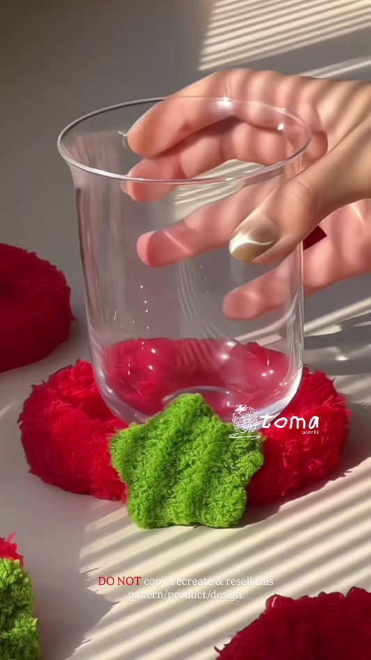 Mr. Fluffy Tomato — hand-made coaster & trinket dish