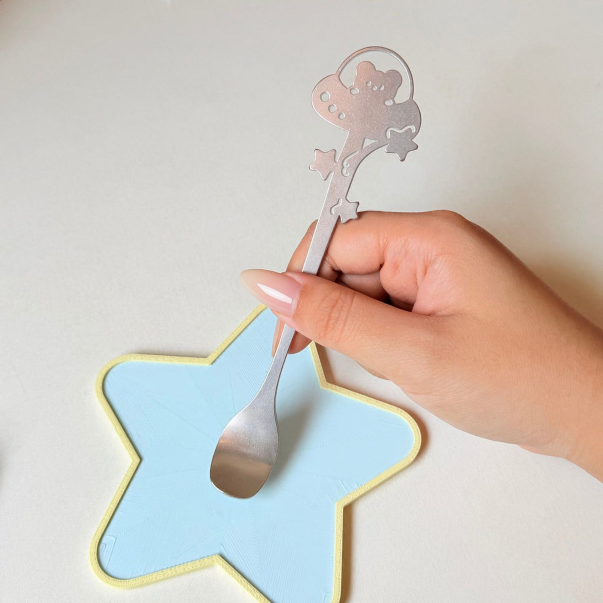 Cosmo Bear Chasaku Spoon | Stainless Steel Matcha Spoon